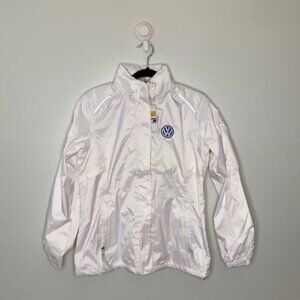 North End Core365 Women White Volkswagen Das Auto Soft Shell Jacket Size Medium